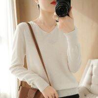 Womens sweaters sell well high quality cashmere fabrics latest V-neck womens cashmere sweaters