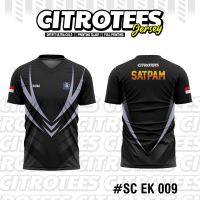 แฟชั่นใหม่ Kaos เจอร์ซีย์ความปลอดภัย Terbaru Kaos ความปลอดภัย / Satpam Dryfit CITROTES เต็มพิมพ์ 009-012 2023