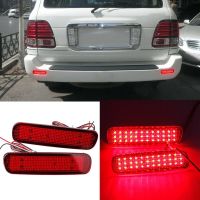 ไฟเบรกสะท้อนแสง Bemper Belakang LED สำหรับรถยนต์ Toyota Land Cruiser LX470 100/ซิกนัส