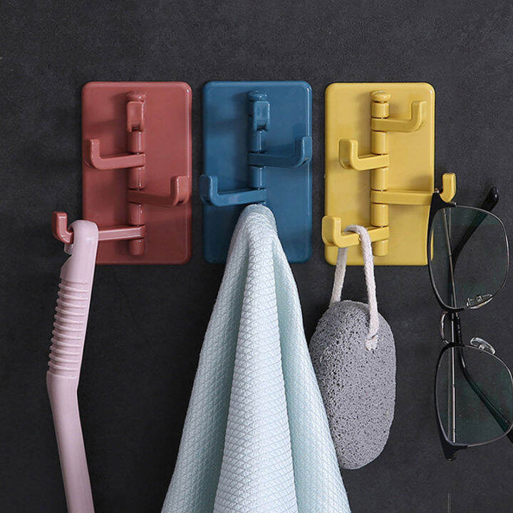 ABL Creative Organ Plastic Hooks Kitchen Wall Hanger Nailless Hanging behind the Door Hook