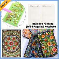 NANMEN 50/64 Pages DIY จิตรกรรมของขวัญ เย็บปักถักร้อย มันดาลา ปักครอสติส Rhinestone รูปทรงพิเศษ สมุดระบายสีเพชร จิตรกรรมเพชร 5D