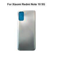 ที่ครอบสำหรับ Xiaomi Redmi Note 10 5G แผงเคสประตูหลังกระจกที่อยู่อาศัยพร้อมสติ๊กเกอร์กาว M2103k19 M2103k19g