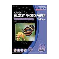 กระดาษโฟโต้ ใช้กับเครื่องอิงค์เจ็ทได้ หนา 150 แกรม จำนวน 20 แผ่น Hi-jet PLATINUM GLOSSY PHOTO PAPER NP154-20