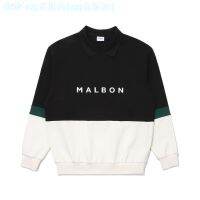 เสื้อสเวตเตอร์คู่แขนยาวมีปกเสื้อโปโลเสื้อผ้าสำหรับกีฬากอล์ฟ MALBON แบบดั้งเดิมสไตล์เกาหลี2022