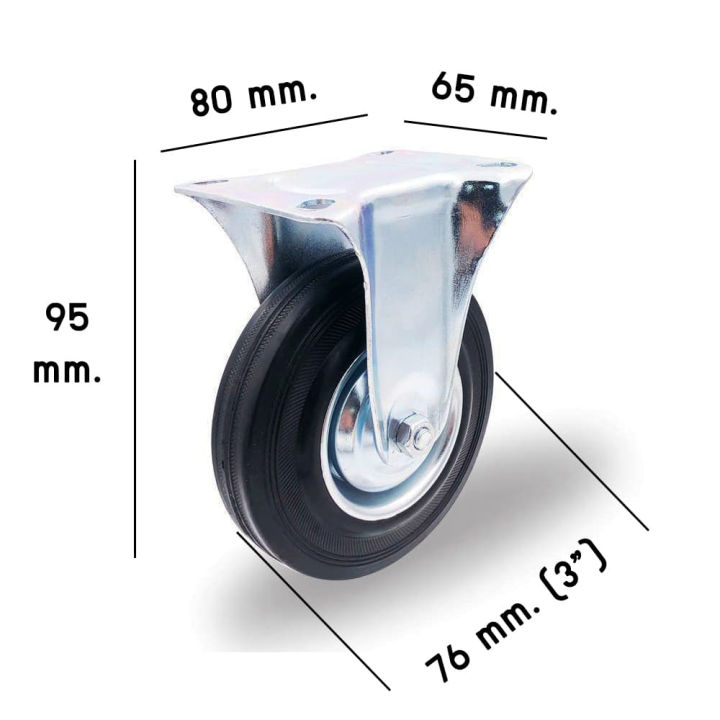 ล้อรถเข็น-โพลียูรีเทนสีดำ-ขนาด-3-นิ้ว-มีให้เลือก-หมุนได้-หมุนไม่ได้-ราคา-ต่อ-1-ล้อ-ล้อยาง-ลูกล้อรถเข็น-ล้อตาย-ล้อรถเข็นของ-ล้อรถ