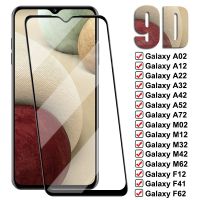 ◘۩ 9D Protective Glass For Samsung Galaxy A02 A12 A22 A32 A42 A52 A72 M02 M12 M32 M42 M62 Tempered Glass F02S F12 F41 F52 F62 Film