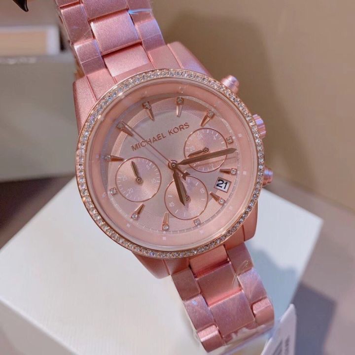 mk6753-band-color-gt-pink-dial-color-gt-pink-size-37-mm-sาคาต่อชิ้น-เฉพาะตัวที่ระบุว่าจัดเซทถึงขายเป็นชุด