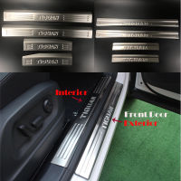 Stainless Steel Door Sill Scuff Plate For Volkswagen Tiguan 2009-2017 B7 Door Sill Welcome Pedal Trim Accessories