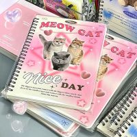 50sheet Lovely Sweetheart Pink Purple Coil Notebook A5 Horizontal Line Learning Notepad High Beauty Durable School Stationery