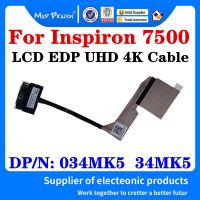 ใหม่ Original 034MK5 34MK5 450.0JY0G.0011สำหรับ Dell Inspiron 7500แล็ปท็อป LCD LED LVDS หน้าจอ FLEX Cable LCD EDP 4K UHD EDP สาย