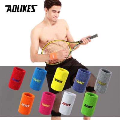 AOLIKES 1PCS Men Women Sweatbands Sport Outdoor Wristbands for Working Out Exercise Tennis Basketball Running Athletic Sweat Cotton Headband