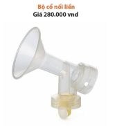 Phễu Medela Pump 24mm kèm cổ nối và van trắng, van vàng cho máy hút sữa