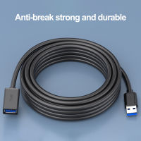 สายเคเบิลอุปกรณ์เสริม USB 1M/2M ความเร็วสูง USB 3.0ตัวผู้-ตัวเมียแฟลชไดร์ฟอุปกรณ์คอมพิวเตอร์สายต่อไฟเมาส์และคีย์บอร์ด