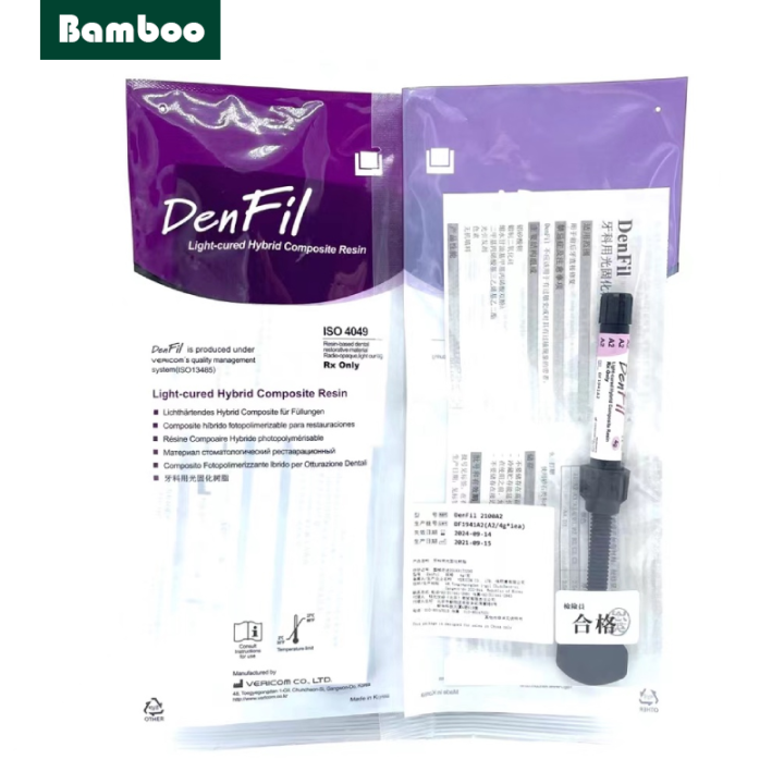 Denfil Dental Flowable Composite Lightcured Packable Hybrid Composite
