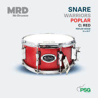 MR.DRUMM  SNARE 14” รุ่น WARRIORS POPLAR - Red