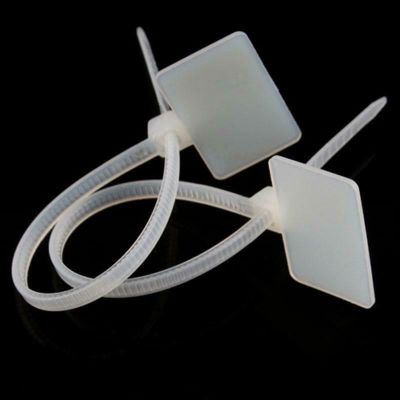 100PCS Muti-Purpose Nylon Self-Locking Network Cable Zip Tie Tags Trim Wrap Loop Wire Straps Label