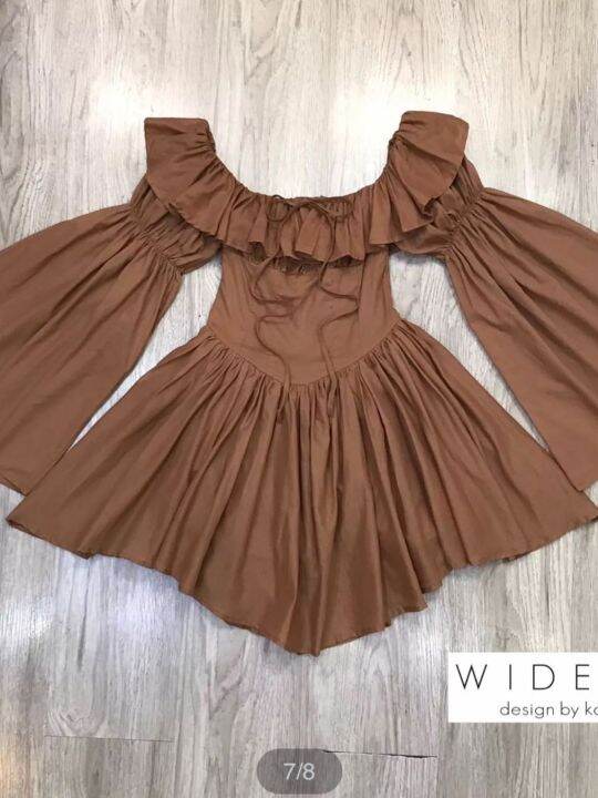 p007-009-pimnadacloset-off-shoulder-bell-sleeve-corset-mini-dress-in-brown