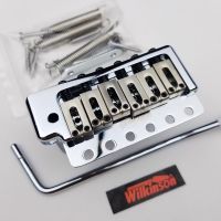 WK-Wilkinson ST Electric Guitar Fixed 6 Screws Tremolo System Bridge Chrome silver WOV09