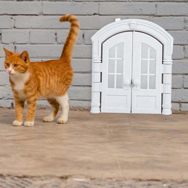 Serally Pet Door Cat Door Portable Dog Door for Interior Exterior Doors