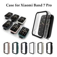 Casing pelindung ponsel Xiaomi casing untuk xiaomi Mi Band 7 8 Pro casing PC pelindung layar kaca untuk Xiaomi miband 7pro band7 lapisan pelindung jam tangan cerdas