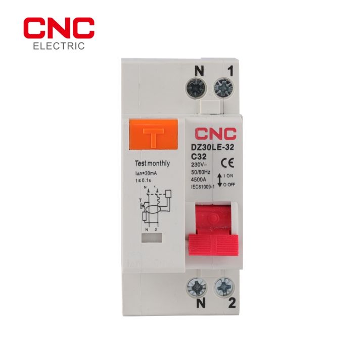 cnc-dz30le-32-230v-1p-n-36mm-residual-current-circuit-breaker-with-over-and-short-current-leakage-protection-rcbo-mcb