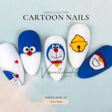 Customization Doraemon Wearing Anime Cartoon Armor Charm Y2K False Nail  Detachable 3D Manicure Detachable Girls Birthday Gifts - AliExpress