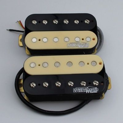 {:“》: 1ชุด Wilkinson Wohzb กีต้าร์ไฟฟ้า Humbucker Pickup ม้าลาย (Necke &amp; Bridg ) Wohzb