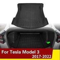 ใหม่ TPE รถด้านหลัง Trunk Mat สำหรับ Tesla รุ่น3กันน้ำแผ่นป้องกัน Cargo Liner Trunk ถาดชั้นอุปกรณ์เสริม2017-2022