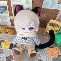 Genshin ตุ๊กตายัดนุ่น20ซม.,ตุ๊กตาเดรสเข้ารูปอนิเมะ Plushie ของขวัญคอสเพลย์คริสต์มาสน่ารัก