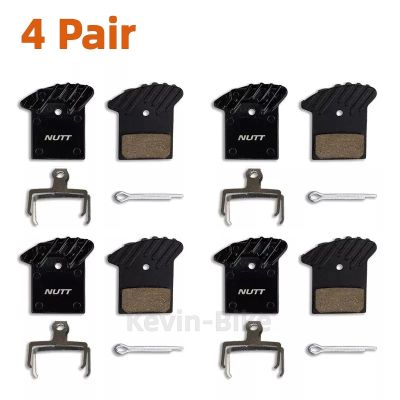 4 Pairs Nutt MTB Bicycle Disc Brake Pads Semi-Metal Resin Heat Dissipation for Electric Scooter Brake Dualtron Thunder Kugoo G1