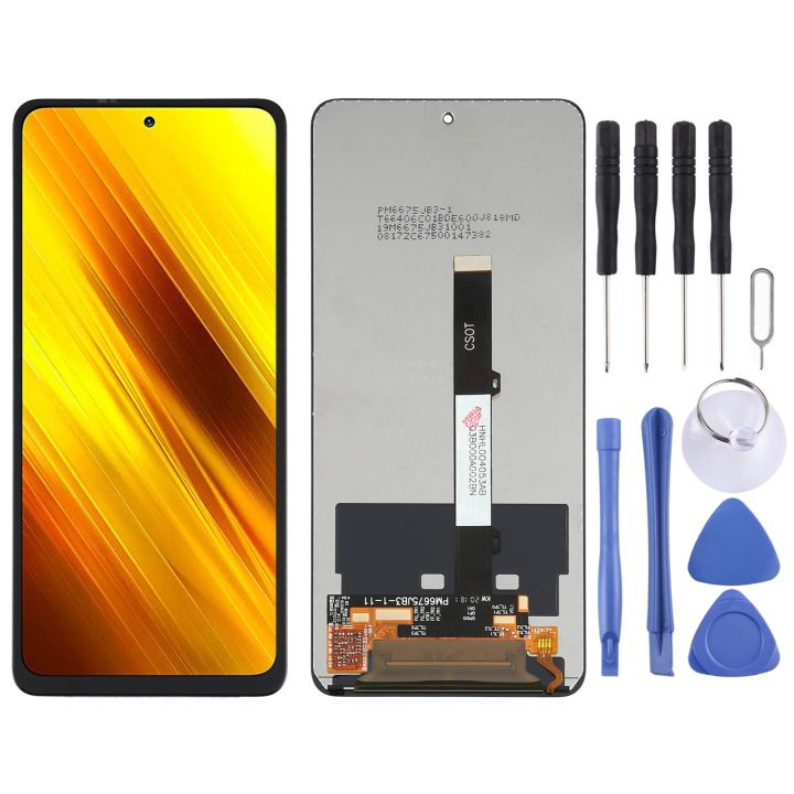 หน้าจอ-lcd-และ-digitizer-ประกอบเต็มตัวเครื่องสำหรับ-xiaomi-x3-poco-redmi-note-9-pro-5g-mi-10t-lite-5g-m2007j17g-m2010j19cg-m2010j19sc