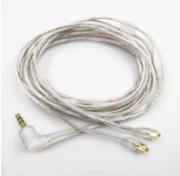 New HIFI original cable for Shure SE215 535 846 gold plated wire cable for earphone headset, headphones,upgrading cable