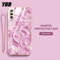 YBDเคสเคสสำหรับหัวเหว่ยโทรศัพท์ดีไซน์ใหม่ Y9S เคสแถมฟรีสายคล้องลายดอกไม้เคลือบน้ำมันเคส