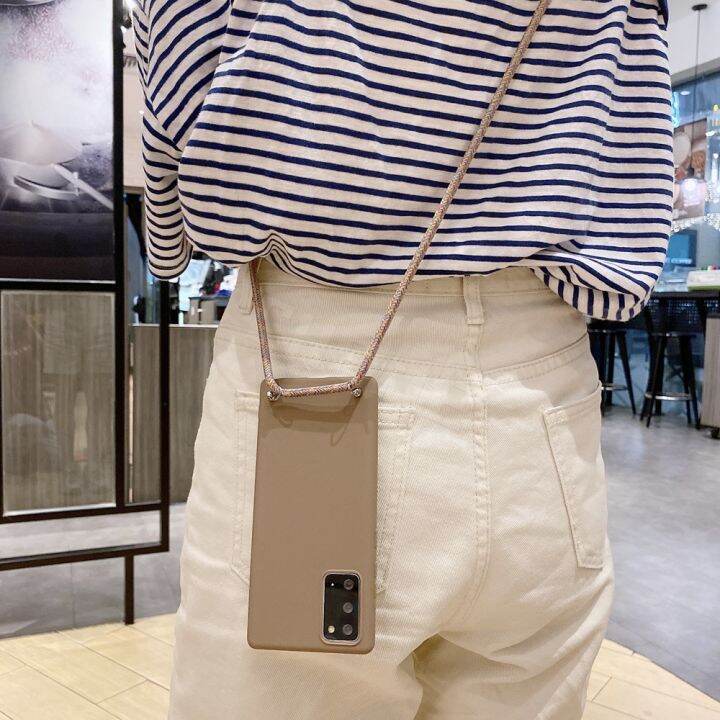 new-fire-liquid-crossbody-สำหรับ-oneplus-9-8-7t-7-pro-8t-5g-6t-6-one-plus-9สร้อยคอเชือกเส้นเล็ก-matte-fundas-ซิลิโคน-tpu