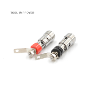 TOOL IMPROVER ลำโพง2pcs AUDIO AMP Terminal BINDING POST สปริงโหลดประเภทนิกเกิลชุบ