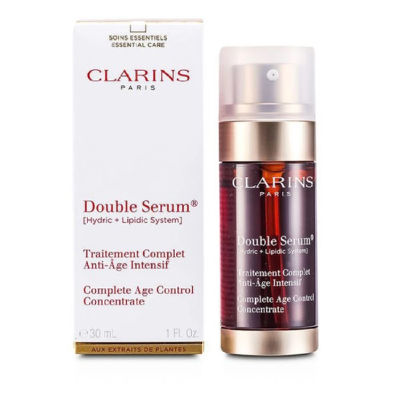 CLARINS Double Serum Complete Age Control Concentrate ผลิตภัณฑ์บำรุงผิว ดูแลผิวหน้า ปริมาณ 30 มล