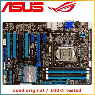 สำหรับ ASUS P8Z77-V LX แผงวงจรคอมพิวเตอร์ LGA 1155 DDR3 32กรัมสำหรับ Intel Z77 P8Z77เมนบอร์ด SATA III PCI-E 3.0 X16
