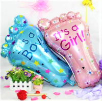 BABY SHOWER Its BOY or Its GIRL 5 Foil Balloons Set ลูกโป่ง ฟอยล์ เซท 5 ลูก ประดับ ตกแต่ง ปาร์ตี้ วันเกิด ทายเพศ ชาย หญิง ลูกโป่งรับขวัญ ลูกโป่งทายเพศ