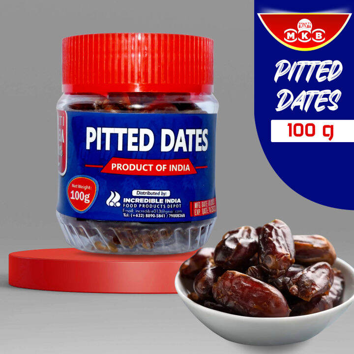 Pitted Dates 100g in Jar Lazada PH