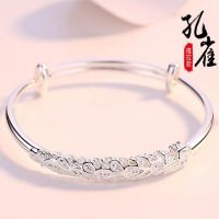 Solid 999 silver bracelet female peacock contracted fashion fine ornament send mom girlfriend
