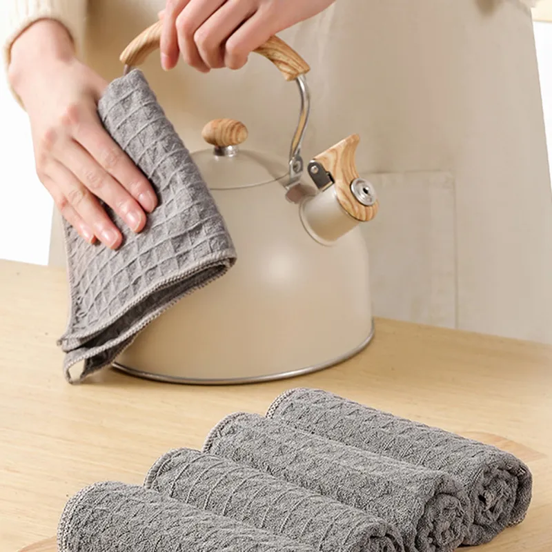 Homaxy Cotton Kitchen Towel Super Absorbent Dishcloth Home