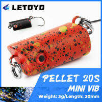 LETOYO Mini VIB 2cm 3g เหยื่อจมไมโคร เหยื่อยากเหยื่อปลอมสำหรับปลากระพงและปลาช่อน