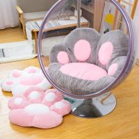 ♛❈❂ Cute Cat Paw Back Pillows Plush Chair Cushion Plush Seat Cushions for Home Sofa Mat Office Hotel Café Chair Seat Back Cushion