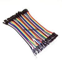 40pcs 10cm 2.54mm 1pin 1p-1p male to female jumper wire Dupont cable for arduino.