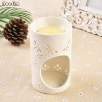 (Gold Seller) NOOLIM Creative White Ceramic Aroma Burner For Home Dinner Wedding Decor Aromatherapy Candle Holders Essential Oil Burner