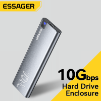 Essager ฮาร์ดไดรฟ์ภายนอกแบบพกพา SSD 4TB USB 3.1Type-C ฮาร์ดดิสก์10GbPS การจัดเก็บข้อมูลความเร็วสูงสำหรับแล็ปท็อปเดสก์ท็อป Mac ศัพท์PS5