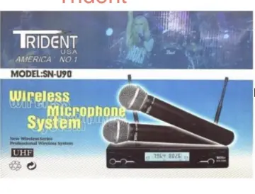 Buy Trident Wireless Microphone Sn U90 devices online Lazada .ph