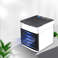 Portable Air Cooler Fan Mini USB Air Conditioner 7 Colors Light Desktop Air Cooling Fan Humidifier Purifier For Office Bedroom