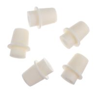 Plug Silicone Rubber Stopper Tapered White Tube Bottle Flask Sealing Stoppers Silicon Seal Set Test Plugs Caps Drilled Round