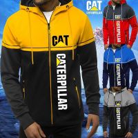 [In stock] 2023 New Fashion ins  Arrvial Mens Autumn Winter Caterpillar Hooded     Men   Hoodies Sport Jac Personalized name and logo